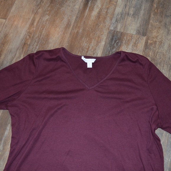 Charter Club Maroon PJ Shirt - Picture 4 of 5